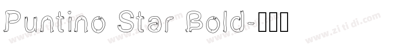Puntino Star Bold字体转换